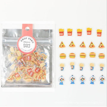 Mode Kawaii Transparent Mini Candy Vinyl Aufkleber Pack